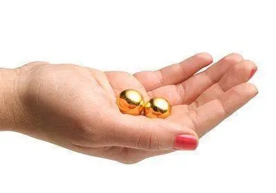 Ben-Wa Kegel | Steel Balls | Gold Duo-Tone