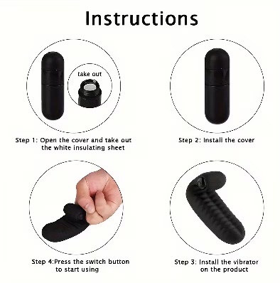 1 Finger Vibrator Sleeve